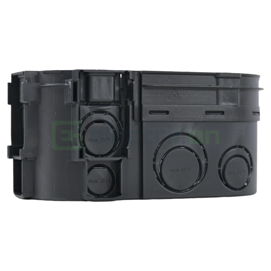 Doză aparataj dublă - pentru tencuială 2xØ68mm etanșă cu buzunar UP - Kaiser 1656-05