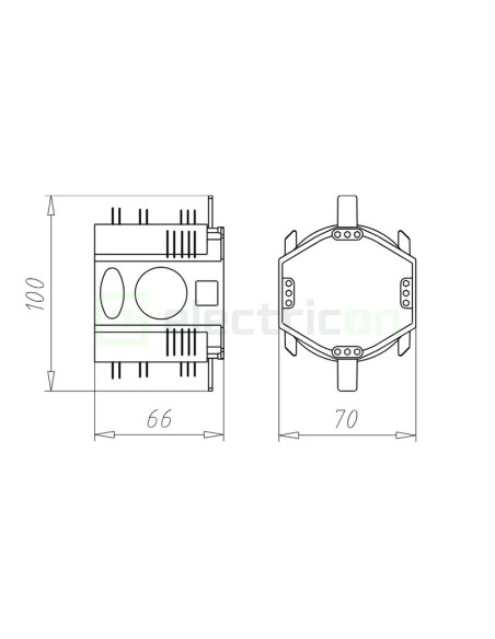 Doză aparataj - pentru tencuială Ø60mm UP Fix - Kaiser 1555-06