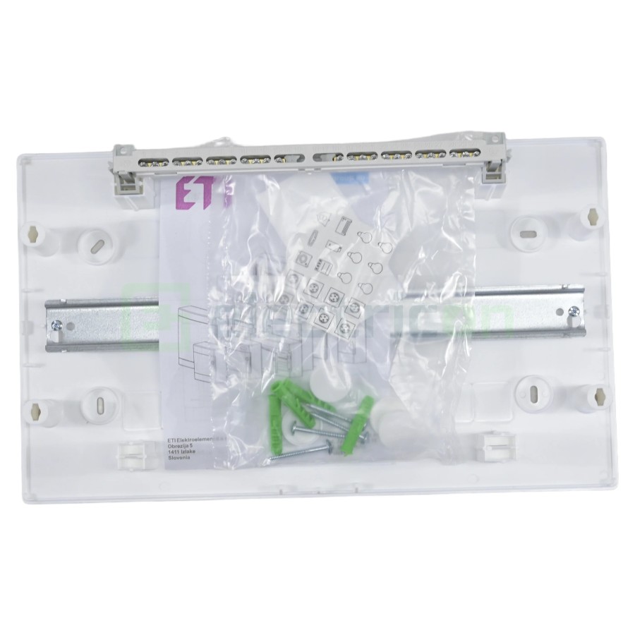 Tablou sigurante 18M aplicat, usa alba, ECT1x18PO, ETI, 001101007 - Electricon.ro