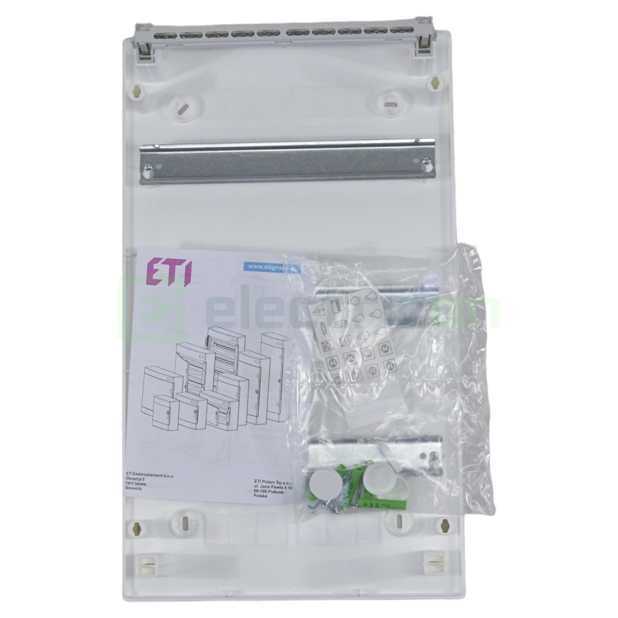 Tablou de sigurante,plastic,aplicat 3x12 module, IP40, ECT36PT, ETI, 001101004 - Electricon.ro