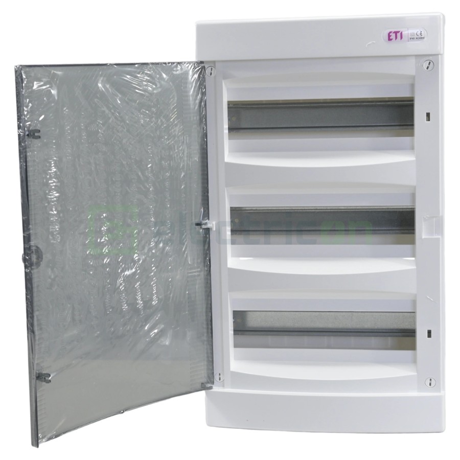 Tablou de sigurante,plastic,aplicat 3x12 module, IP40, ECT36PT, ETI, 001101004 - Electricon.ro