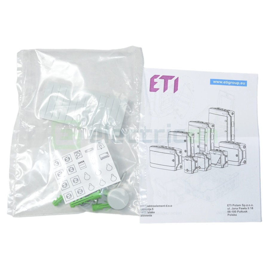 Tablou sigurante IP 65, 6M, aplicat, IP65, ECH-6G, ETI, 001101176 - Electricon.ro