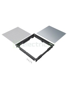 Ramă capac de pardoseală - ultra-plană 294x294x5 mm negru Tehalit - Hager BDQ08059005