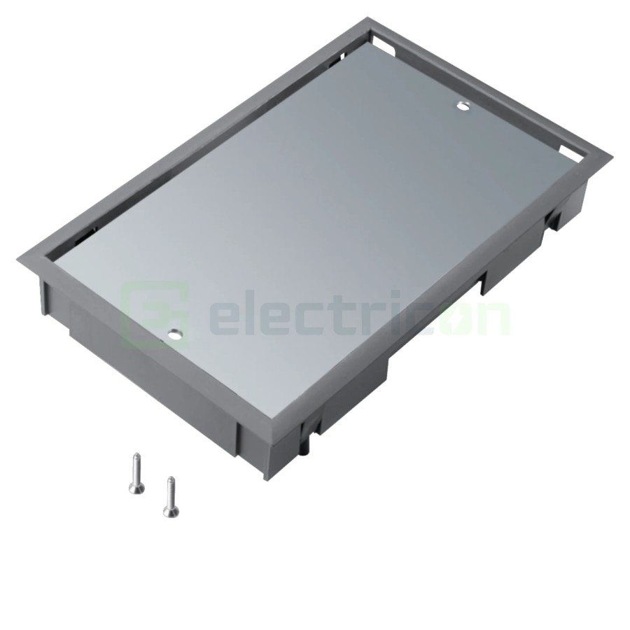 Ramă capac pardoseală - cu strat protector 147x147x5 mm gri Tehalit - Hager BDE04057011