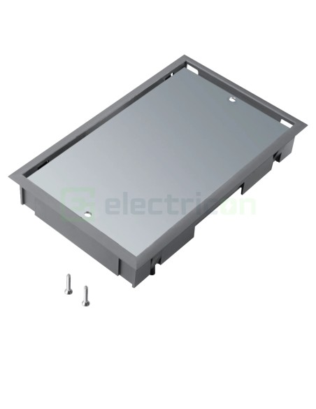Ramă capac pardoseală - cu strat protector 147x147x5 mm gri Tehalit - Hager BDE04057011