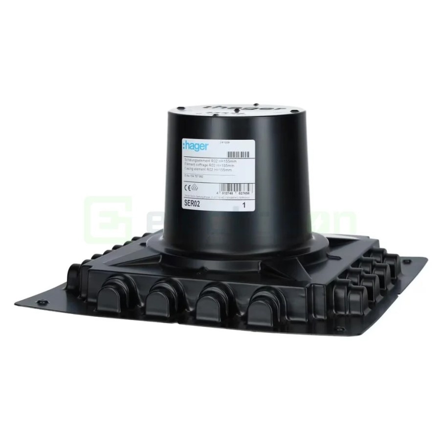 Element cofraj pentru prize de podea R02, 155 mm - Hager SER02