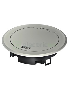Capac pentru priza de podea BSR02D, 150 mm, argintiu - Hager BSR02MKS