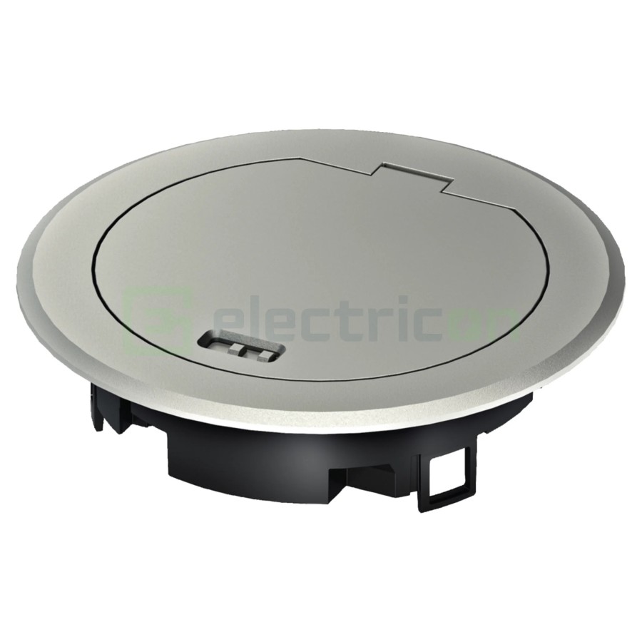 Capac pentru priza de podea BSR02D, 150 mm, argintiu - Hager BSR02MKS