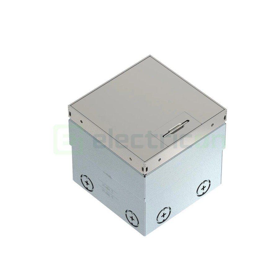 Doză sub pardoseală - Cutie de podea - 140x140mm, 6 intrări , priză inclusă, UDHOME2 - OBO Bettermann 7368326