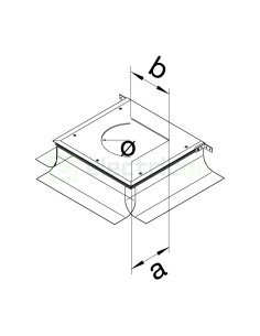 Doză sub pardoseală - Cutie de podea - 147x247, goală, fără capac, E04 - Hager BKSAE04 2