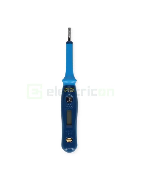 Tester Tensiune LCD PAN 2000 | 12-250V AC/DC | Verificator Fază Fără Baterii | Pancontrol
