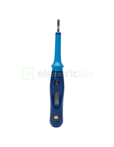 Tester Tensiune LCD PAN 2000 | 12-250V AC/DC | Verificator Fază Fără Baterii | Pancontrol