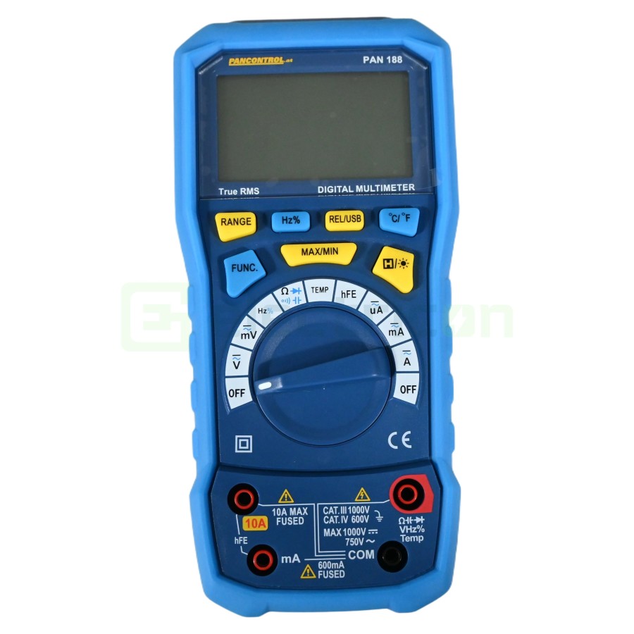 Multimetru Precizie PAN 188 | 40.000 Counts | IP67 True RMS | Data Log & CAT IV | Pancontrol