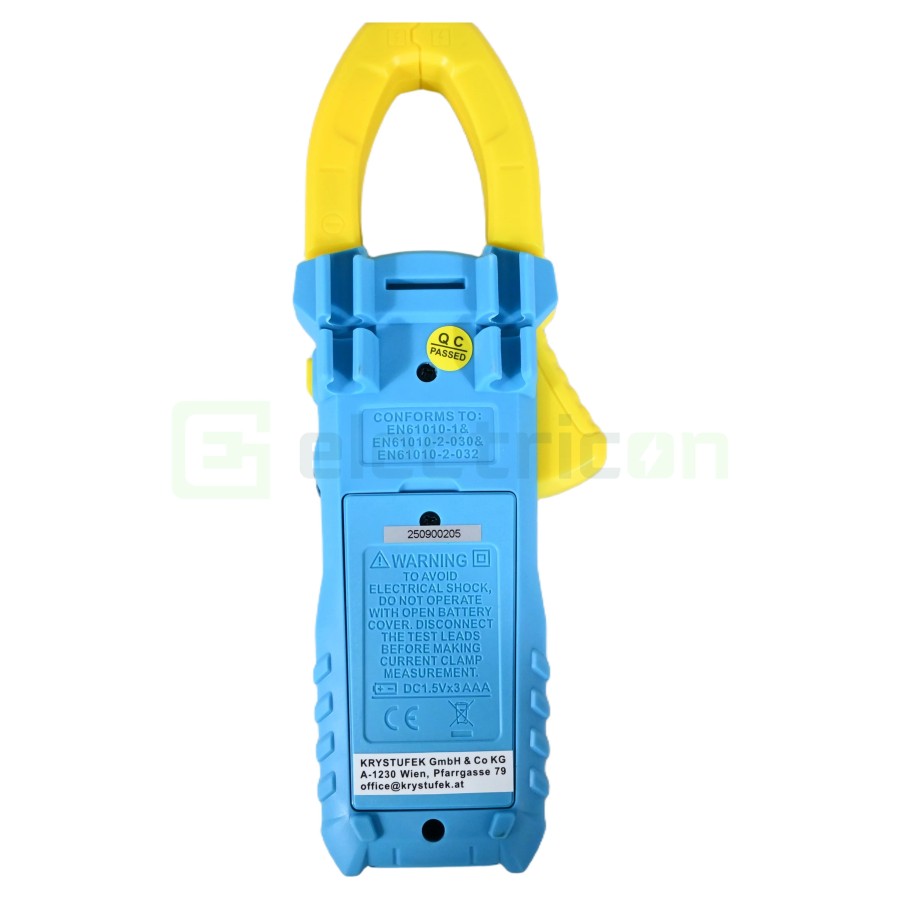 Clește Ampermetric PAN 1000AD | 1000A AC/DC True RMS | Temp & Inrush | Pancontrol - Profesional