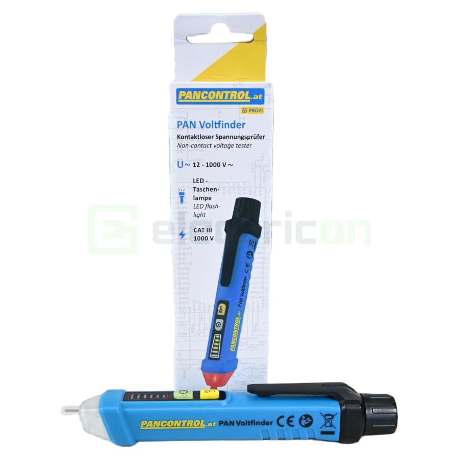 Detector de câmp magnetic cu alarmă sonoră și laternă LED - Pancontrol PAN Magnetfinder
