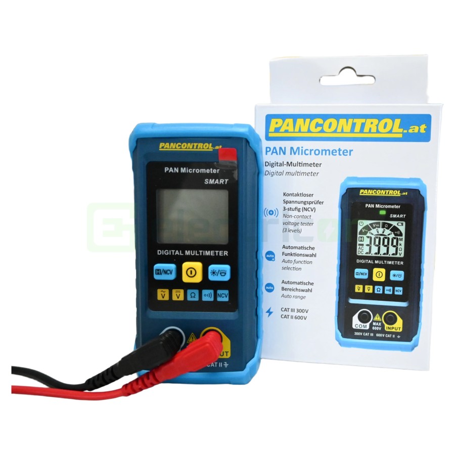 Multimetru de Buzunar PAN Micrometer | Smart Auto-Range | NCV & Lanternă | Pancontrol