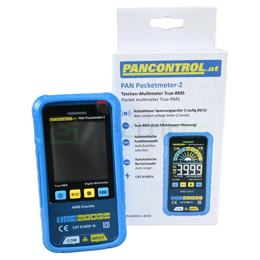 Multimetru de Buzunar PAN Pocketmeter-2 | True RMS & Ecran Color | Tester NCV 600V | Pancontrol