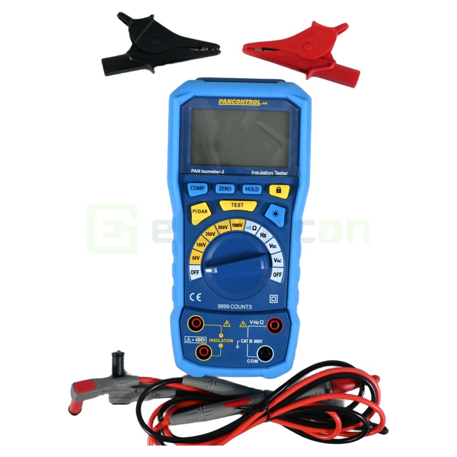 Megohmetru PAN Isometer-2 | Test Izolație 1000V | 100 GΩ & True RMS | CAT III 600V | Pancontrol