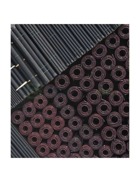 Tub gofrat Geonflex ISR 32mm cu sondă 50m negru-verde 2043032