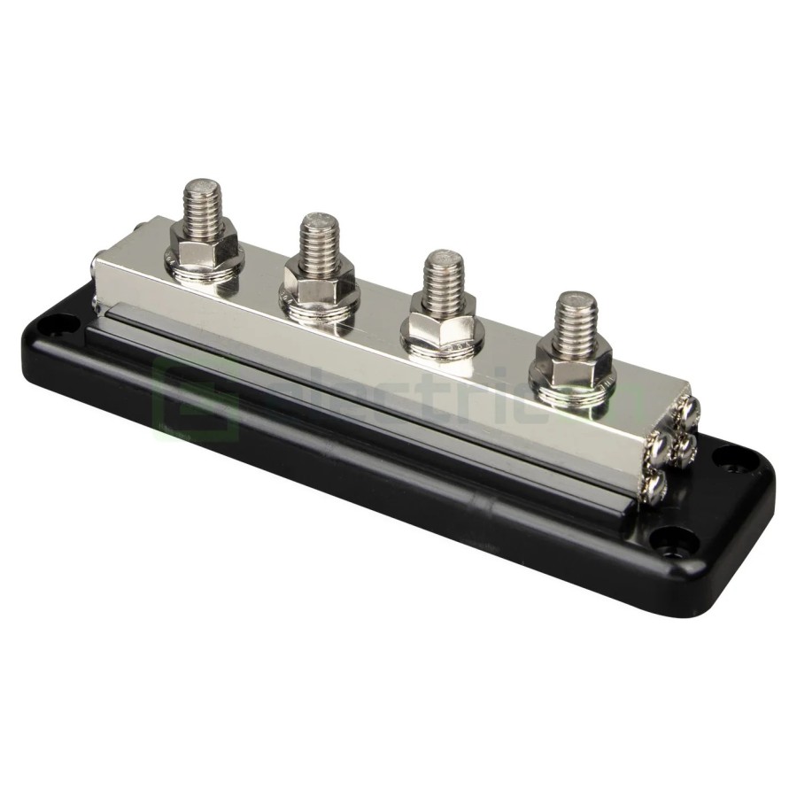 Busbar - bară colectoare - 4P 4 șuruburi 600A cu capac ABS - Victron Energy VBB160040010