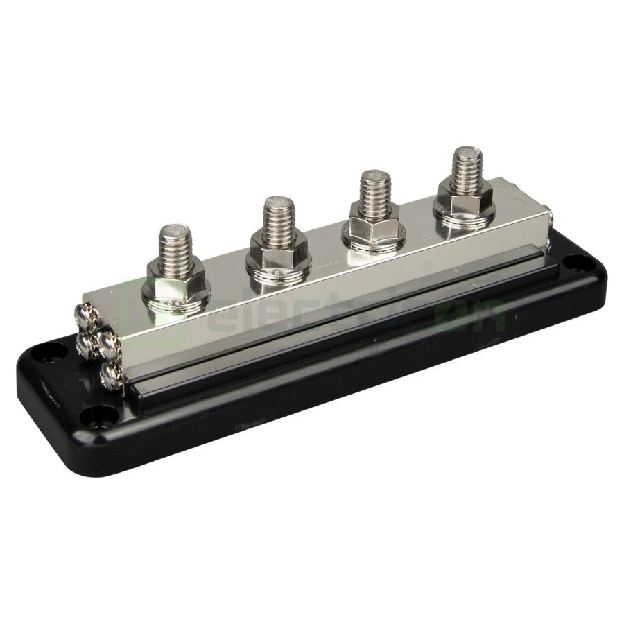 Busbar - bară colectoare - 4P 4 șuruburi 600A cu capac ABS - Victron Energy VBB160040010