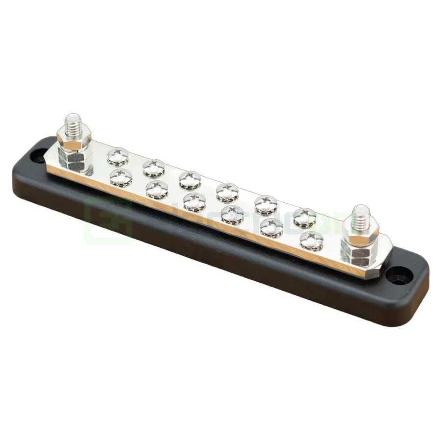 Busbar - bară colectoare - 2P 12 șuruburi 250A cu capac ABS - Victron Energy VBB125021220