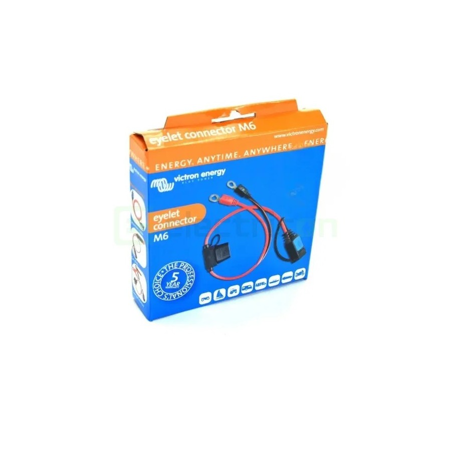 Conector papuc inelat M6 cu siguranță fuzibila 30A - Victron Energy BPC900100014