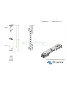 Adaptor șină DIN35 pentru MPPT - mică, pereche - Victron Energy ADA500100100 2