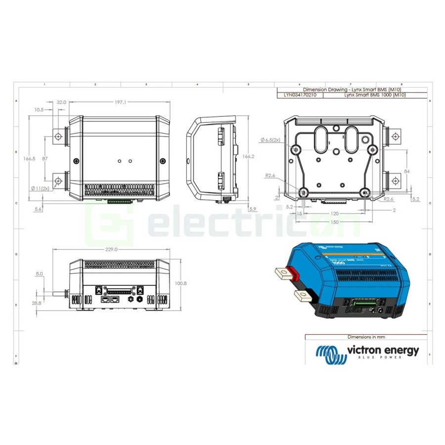 Sistem de management al bateriei - Lynx Smart BMS 1000 M10 - Victron Energy LYN034170210
