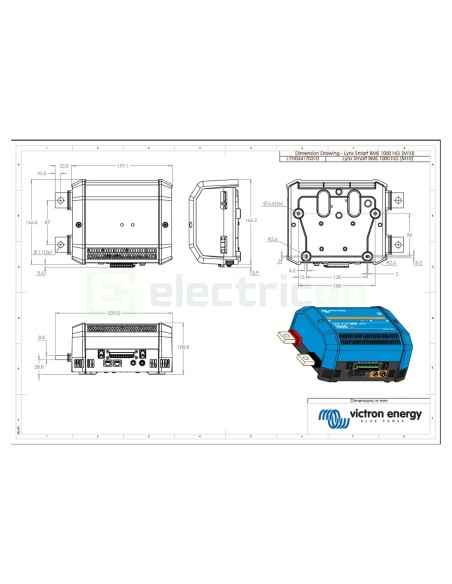 Sistem de management al bateriei - Lynx Smart BMS 1000NG M10 - Victron Energy LYN034170310
