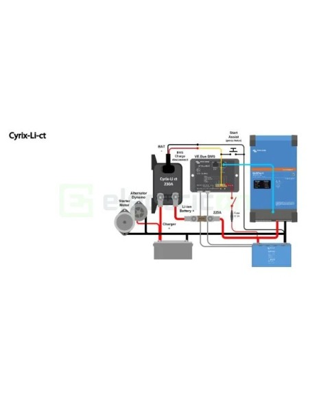 Combinator inteligent de baterii - Cyrix-Li-ct 12/24V-230A - Victron Energy CYR010230412