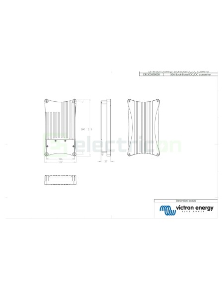 Convertor DC-DC - Buck-Boost 50A - Victron Energy ORI303050000