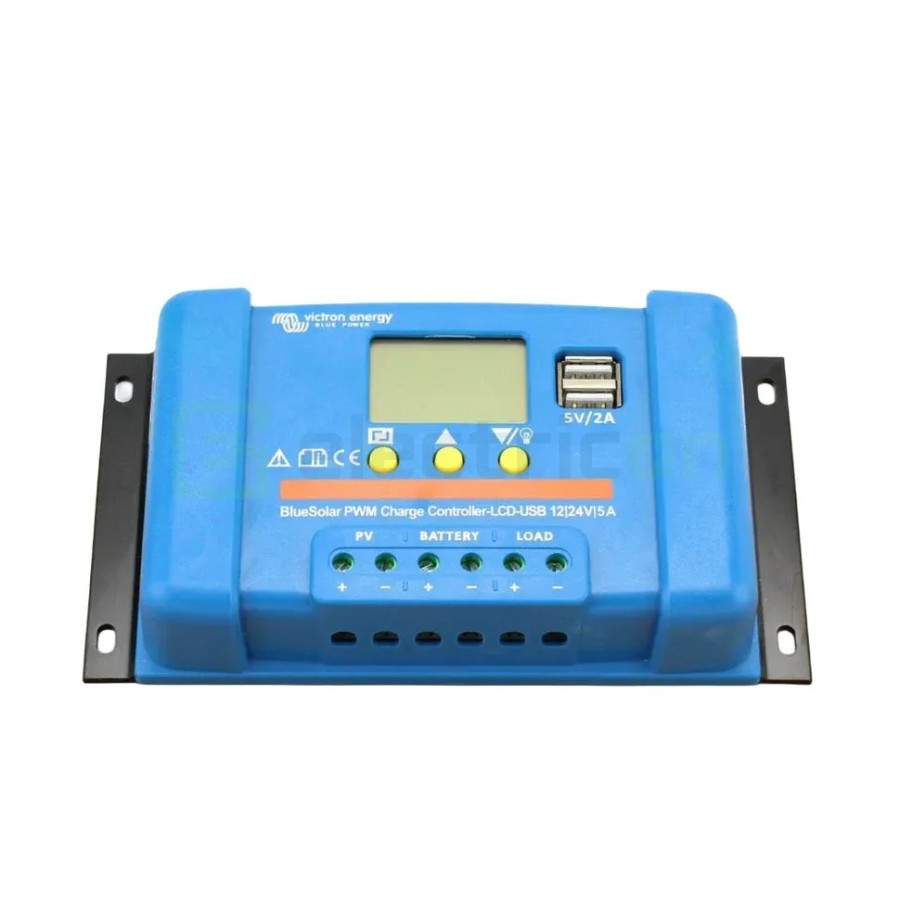 Încărcător solar PWM - LCD&USB 12/24V-5A - Victron Energy SCC010005050