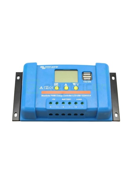 Încărcător solar PWM - LCD&USB 12/24V-5A - Victron Energy SCC010005050