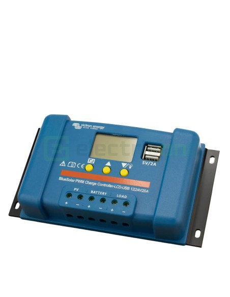Încărcător solar PWM - LCD&USB 12/24V-20A - Victron Energy SCC010020050