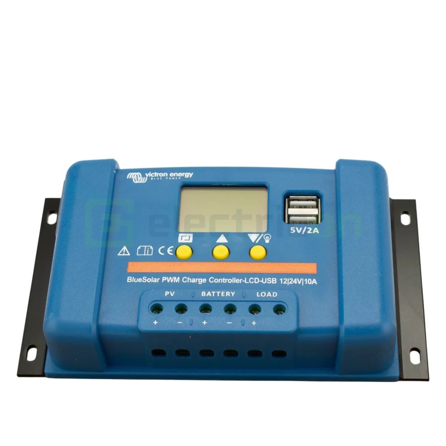 Încărcător solar PWM - LCD&USB 12/24V-10A - Victron Energy SCC010010050