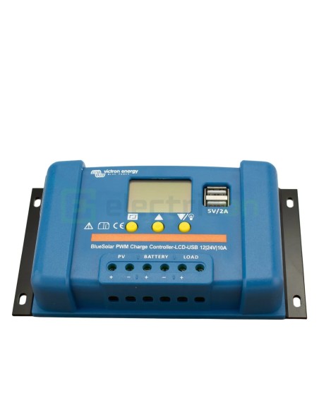 Încărcător solar PWM - LCD&USB 12/24V-10A - Victron Energy SCC010010050