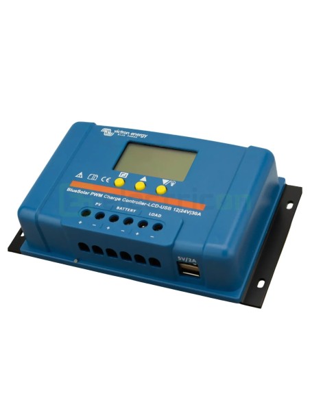 Încărcător solar PWM - LCD&USB 12/24V-30A - Victron Energy SCC010030050