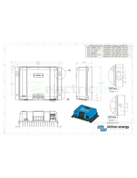 Încărcător solar MPPT - SmartSolar 150/85 Tr-VE.Can -Victron Energy SCC115085411