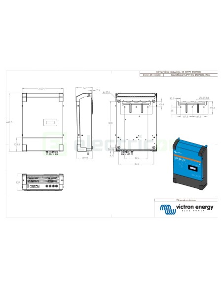 Încărcător solar MPPT - RS 450/100 MC4 - Victron Energy SCC145110510