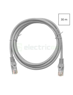 Cablu patch - cablu retea - internet tip Cat 6A ecranat LS0H gri 30m - Schrack H6GMG30K0G