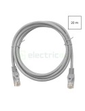 Cablu patch - cablu retea - internet tip Cat 6A ecranat LS0H gri 20m - Schrack H6GMG20K0G