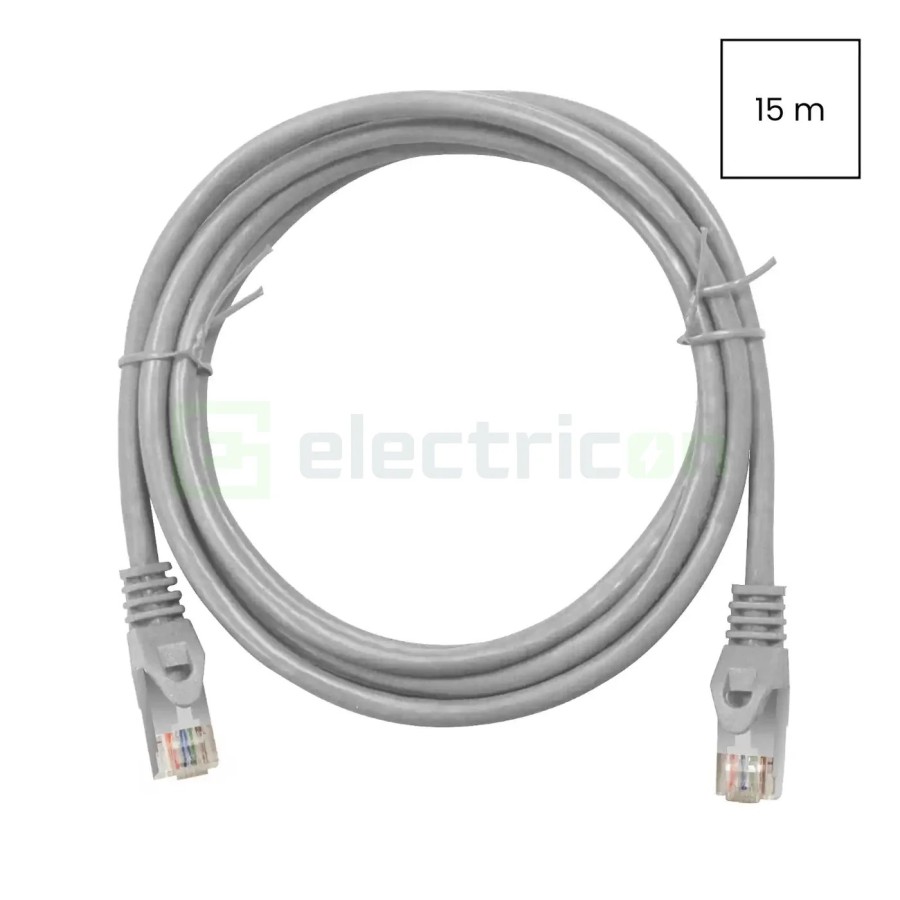 Cablu patch - cablu retea - internet tip Cat 6A ecranat LS0H gri 15m - Schrack H6GMG15K0G