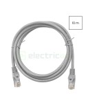 Cablu patch - cablu retea - internet tip Cat 6A ecranat LS0H gri 10m - Schrack H6GMG10K0G