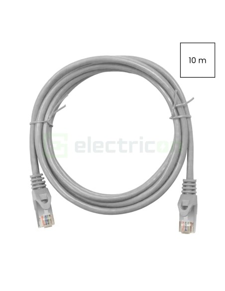 Cablu patch - cablu retea - internet tip Cat 6A ecranat LS0H gri 10m - Schrack H6GMG10K0G
