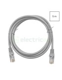 Cablu patch - cablu retea - internet tip Cat 6A ecranat LS0H gri 5m - Schrack H6GMG05K0G