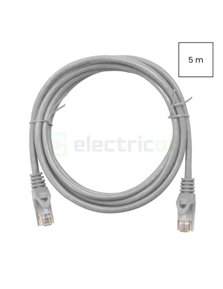 Cablu patch - cablu retea - internet tip Cat 6A ecranat LS0H gri 5m - Schrack H6GMG05K0G