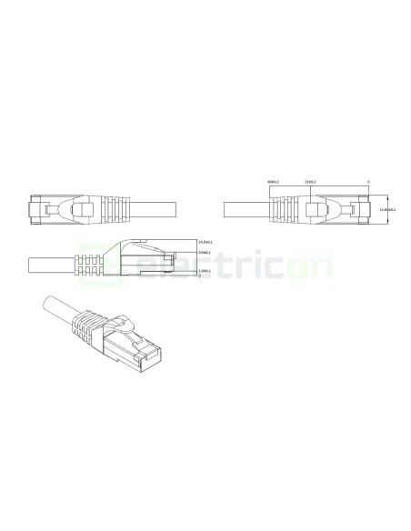 Cablu patch - cablu retea - internet tip Cat 6A ecranat LS0H gri 5m - Schrack H6GMG05K0G