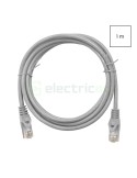 Cablu patch - cablu retea - internet tip Cat 6A ecranat LS0H gri 1m - Schrack H6GMG01K0G