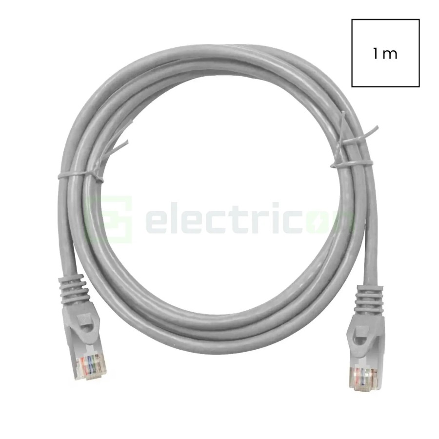 Cablu patch - cablu retea - internet tip Cat 6A ecranat LS0H gri 1m - Schrack H6GMG01K0G